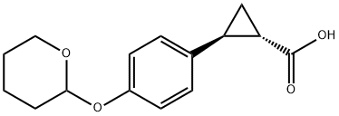 trans-2-[4-(oxan-2-yloxy)phenyl]cyclopropane-1-carboxylic acid