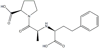 D-Proline, N-[(1S)-1-carboxy-3-phenylpropyl]-L-alanyl- Structural