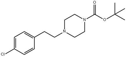 tert-butyl 4-(4-chlorophenethyl)piperazine-1-carboxylate Structural