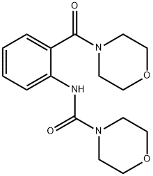 N-[2-(morpholin-4-ylcarbonyl)phenyl]morpholine-4-carboxamide Structural