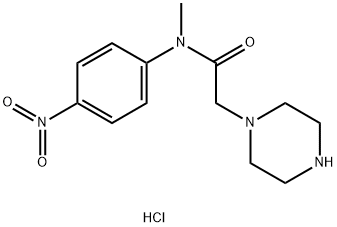 N-methyl-N-(4-nitrophenyl)-2-(piperazin-1-yl)acetamide Structural