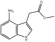 methyl 2-(4-amino-1H-indol-3-yl)acetate Structural