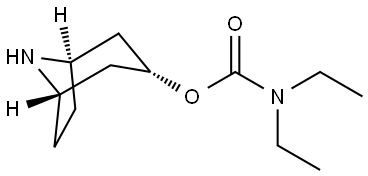 Endo-8-azabicyclo[3.2.1]octan-3-yl diethylcarbamate Structural