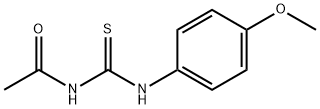 N-{[(4-methoxyphenyl)amino]carbonothioyl}acetamide Structural