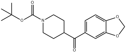 tert-butyl 4-(benzo[d][1,3]dioxole-5-carbonyl)piperidine-1-carboxylate