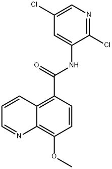 N-(2,5-dichloropyridin-3-yl)-8-methoxyquinoline-5-carboxamide Structural