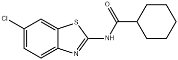 N-(6-chlorobenzo[d]thiazol-2-yl)cyclohexanecarboxamide Structural