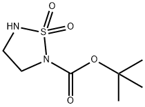tert-butyl 1,1-dioxo-1,2,5-thiadiazolidine-2-carboxylate Structural