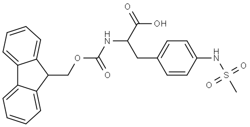 Fmoc-4-[(Methylsulfonyl)amino]-DL-phenylalanine Structural