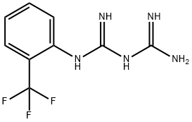 Imidodicarbonimidic diamide, N-[2-(trifluoromethyl)phenyl]- Structural