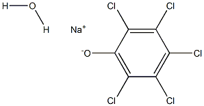 sodium:2,3,4,5,6-pentachlorophenolate:hydrate Structural