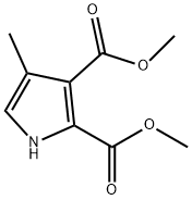 DIMETHYL 4-METHYL-1H-PYRROLE-2,3-DICARBOXYLATE Structural
