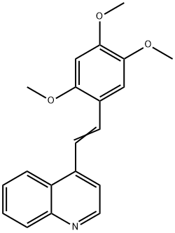 Quinoline,4-[2-(2,4,5-trimethoxyphenyl)ethenyl]- Structural