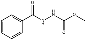 Hydrazinecarboxylicacid, 2-benzoyl-, methyl ester Structural