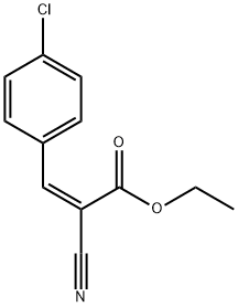 ETHYL (Z)-3-(4-CHLOROPHENYL)-2-CYANOACRYLATE Structural