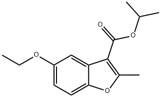 isopropyl 5-ethoxy-2-methylbenzofuran-3-carboxylate Structural