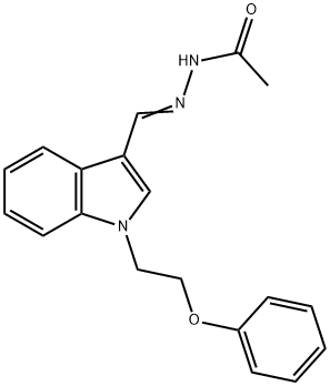 N'-{(E)-[1-(2-phenoxyethyl)-1H-indol-3-yl]methylidene}acetohydrazide Structural