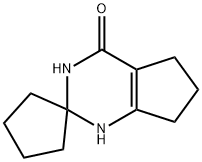 spiro[3,5,6,7-tetrahydro-1H-cyclopenta[d]pyrimidine-2,1'-cyclopentane]-4-one Structural