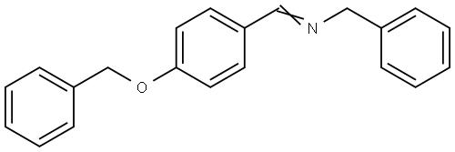 N-{(E)-[4-(benzyloxy)phenyl]methylidene}-1-phenylmethanamine Structural