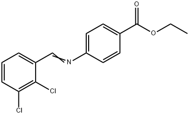 ethyl 4-[(2,3-dichlorobenzylidene)amino]benzoate Structural