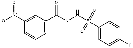 N'-[(4-fluorophenyl)sulfonyl]-3-nitrobenzohydrazide Structural