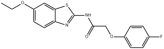 N-(6-ethoxy-1,3-benzothiazol-2-yl)-2-(4-fluorophenoxy)acetamide Structural