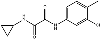 N'-(3-chloro-4-methylphenyl)-N-cyclopropyloxamide Structural