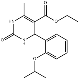ethyl 6-methyl-2-oxo-4-[2-(propan-2-yloxy)phenyl]-1,2,3,4-tetrahydropyrimidine-5-carboxylate Structural