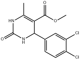 methyl 4-(3,4-dichlorophenyl)-6-methyl-2-oxo-1,2,3,4-tetrahydropyrimidine-5-carboxylate Structural