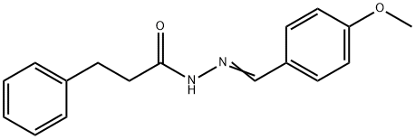 N'-(4-methoxybenzylidene)-3-phenylpropanohydrazide Structural