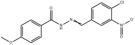 N'-[(E)-(4-chloro-3-nitrophenyl)methylidene]-4-methoxybenzohydrazide Structural