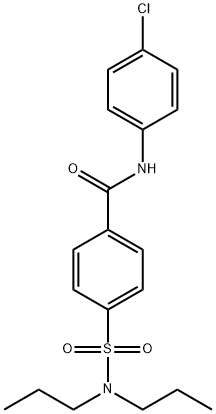N-(4-chlorophenyl)-4-(N,N-dipropylsulfamoyl)benzamide Structural