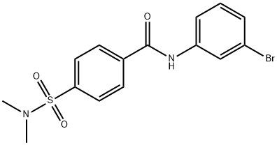 N-(3-bromophenyl)-4-(N,N-dimethylsulfamoyl)benzamide Structural