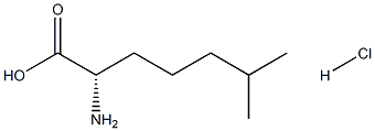 S-2-amino-6-methyl-Heptanoic acid hydrochloride Structural
