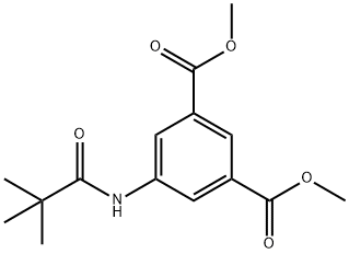 dimethyl 5-[(2,2-dimethylpropanoyl)amino]benzene-1,3-dicarboxylate Structural