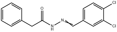 N'-[(E)-(3,4-dichlorophenyl)methylidene]-2-phenylacetohydrazide Structural