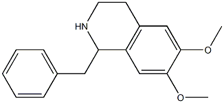 Isoquinoline, 1,2,3,4-tetrahydro-6,7-dimethoxy-1-(phenylmethyl)- Structural