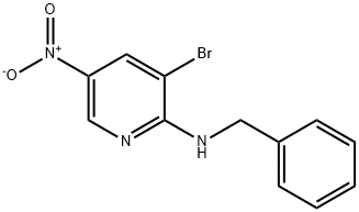 N-benzyl-3-bromo-5-nitropyridin-2-amine Structural