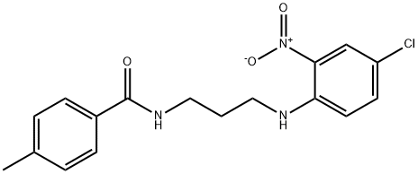 N-{3-[(4-chloro-2-nitrophenyl)amino]propyl}-4-methylbenzamide Structural