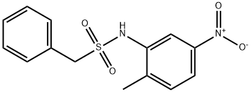 N-(2-methyl-5-nitrophenyl)-1-phenylmethanesulfonamide Structural