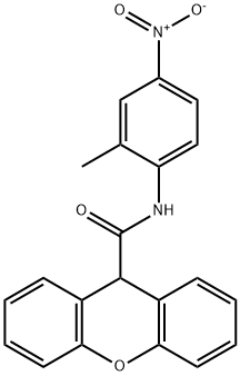 N-(2-methyl-4-nitrophenyl)-9H-xanthene-9-carboxamide Structural