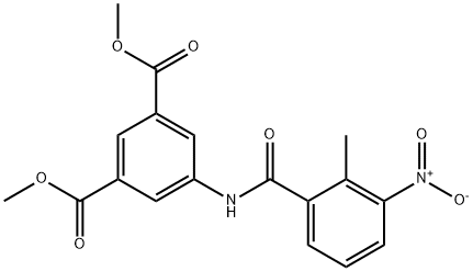 dimethyl 5-[(2-methyl-3-nitrobenzoyl)amino]benzene-1,3-dicarboxylate Structural