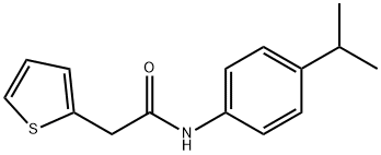 N-[4-(propan-2-yl)phenyl]-2-(thiophen-2-yl)acetamide Structural