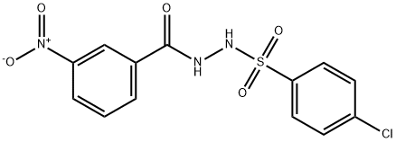 N'-[(4-chlorophenyl)sulfonyl]-3-nitrobenzohydrazide Structural