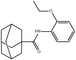 N-(2-ethoxyphenyl)tricyclo[3.3.1.1~3,7~]decane-1-carboxamide Structural