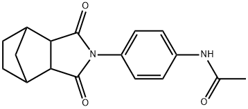 N-[4-(1,3-dioxooctahydro-2H-4,7-methanoisoindol-2-yl)phenyl]acetamide Structural