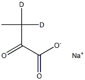 sodium:3,3-dideuterio-2-oxobutanoate Structural