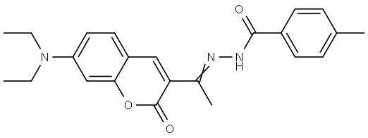 N'-{(1E)-1-[7-(diethylamino)-2-oxo-2H-chromen-3-yl]ethylidene}-4-methylbenzohydrazide Structural