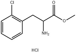 DL-2-Chlorophenylalanine methyl ester hydrochloride Structural
