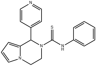 N-phenyl-1-(pyridin-4-yl)-3,4-dihydropyrrolo[1,2-a]pyrazine-2(1H)-carbothioamide Structural
